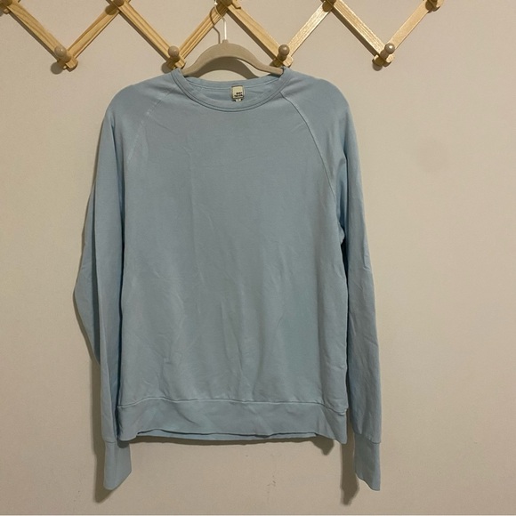 Swet Tailor Ice Blue Long Sleeve Workout Top size Large - Picture 2 of 9